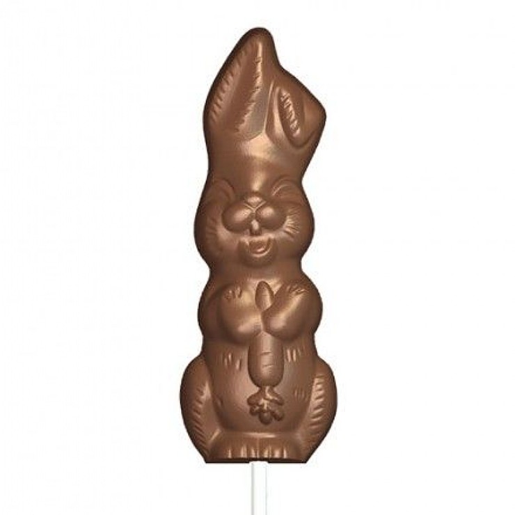 Piruleta de chocolate conejo