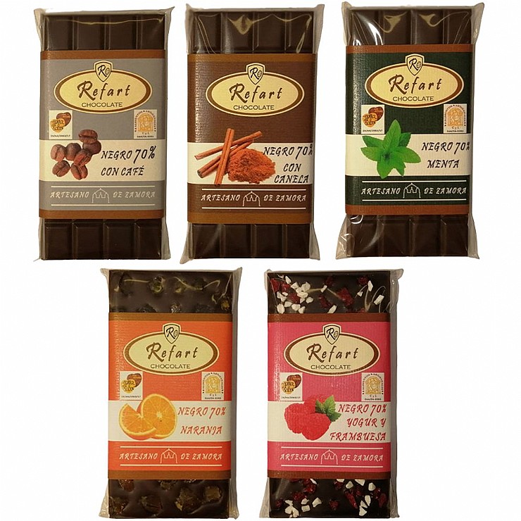 Pack chocolate negro sabores-