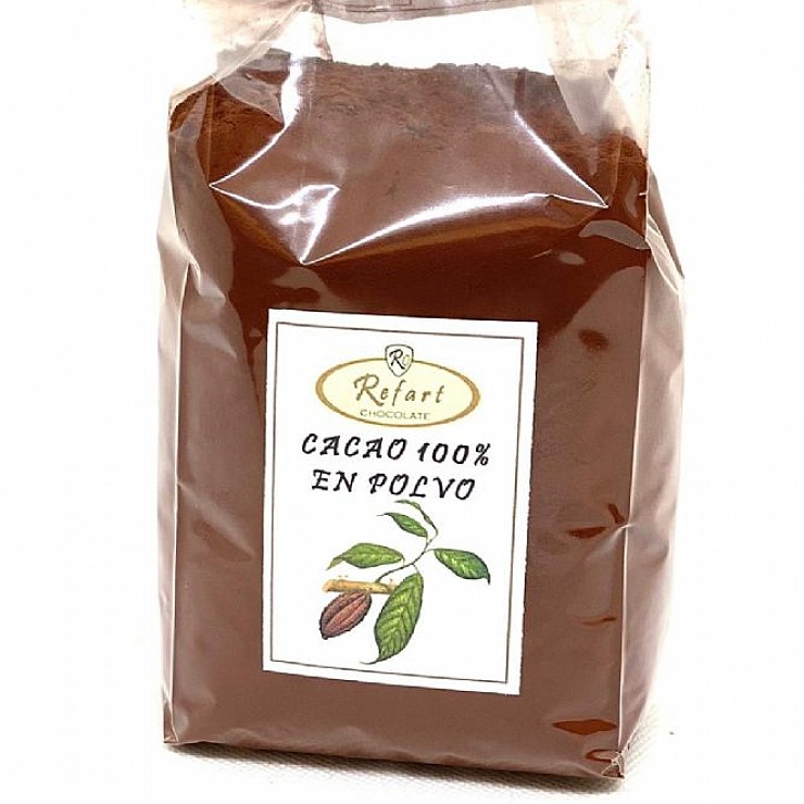 Cacao 100% en polvo.