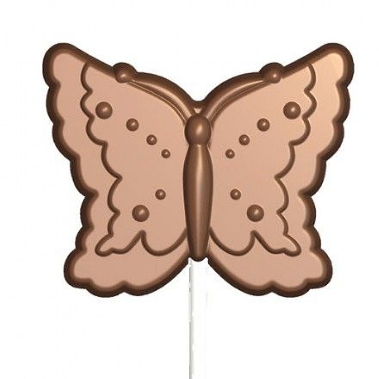 Piruleta de chocolate mariposa