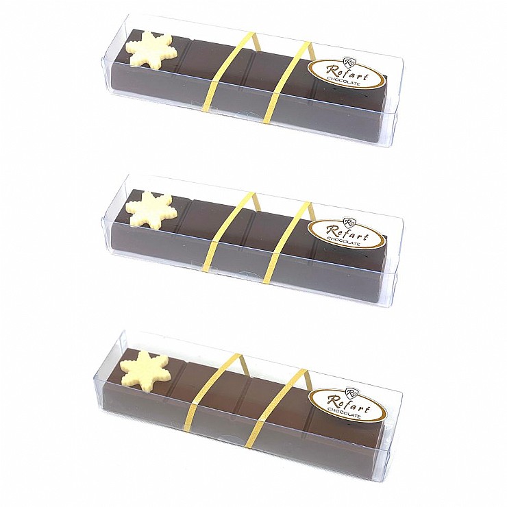 Pack 2 turrones chocolate negro mas un turron de chocolate con leche-