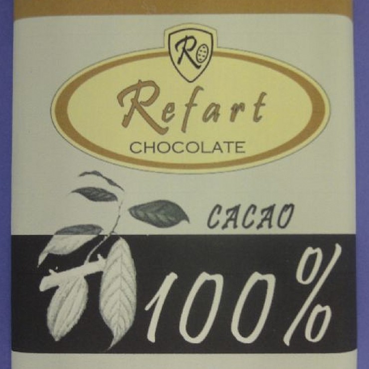 Lote de cinco tabletas cacao 100--